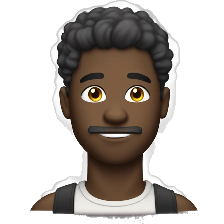 Buff black guy with a text bubble saying "Aayan" emoji