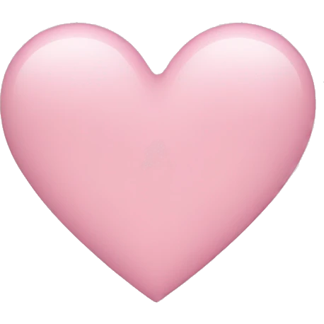 Light pink heart emoji