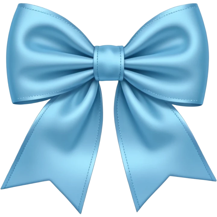 Light blue bow emoji