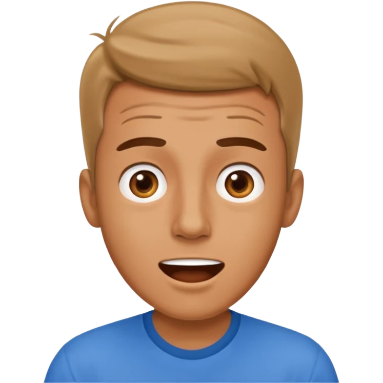 удивленный счастливый мужчина emoji