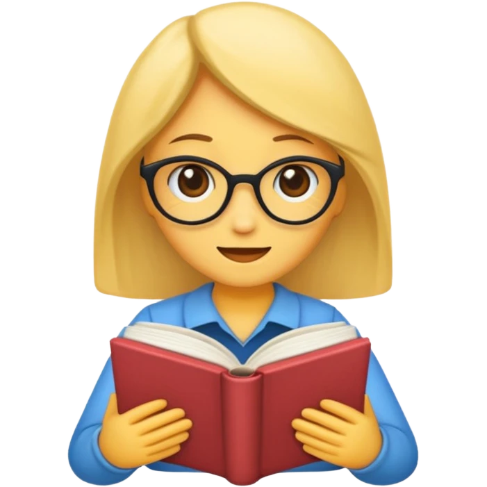 emoji LENDO UM LIVRO ESTUDANDO FEMININO emoji