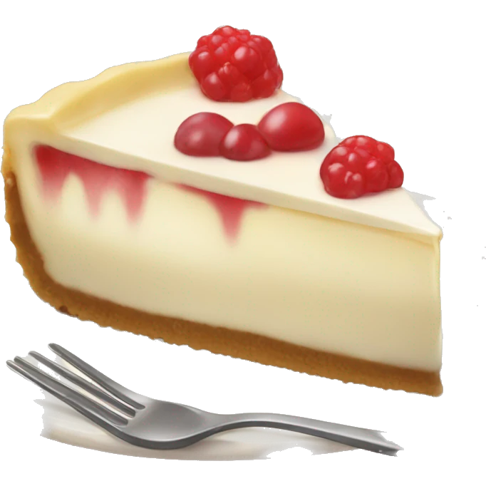 one tasty cheesecake with cream  emoji
