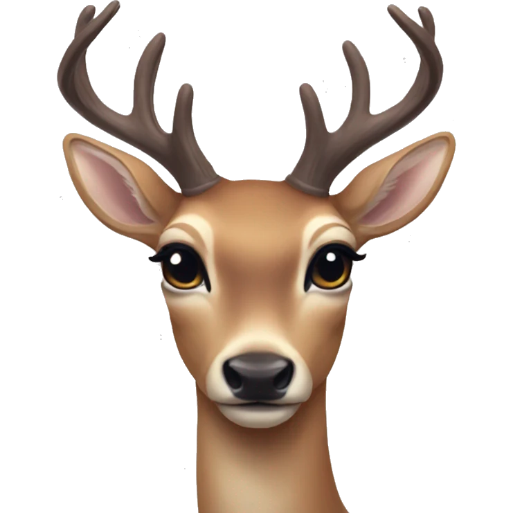 Aesthetic pretty deer emoji