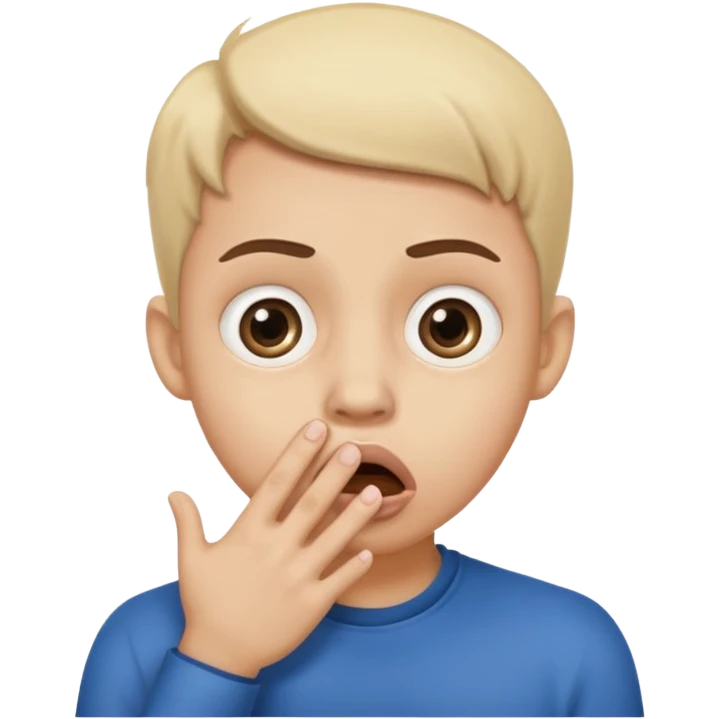 Shocked with hand over mouth with large eyes emoji