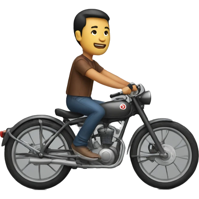 Fredy wung on a bike  emoji
