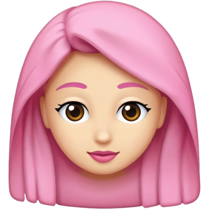 Beyaz kalp ve pembe kurdele emoji