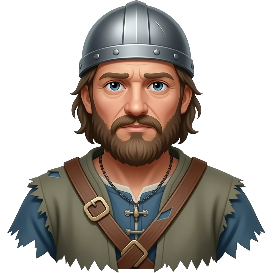 poor looking medieval villager with torn clothes emoji