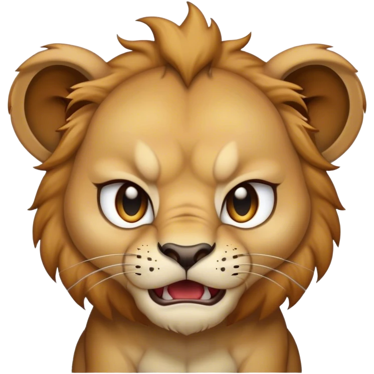 Angry Lion baby emoji