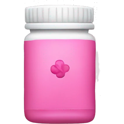 pink medicine tablet emoji
