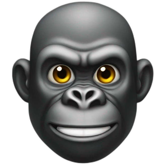 Gorila treinando emoji