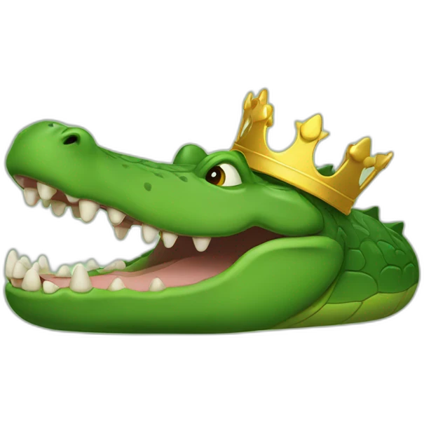 King croc emoji