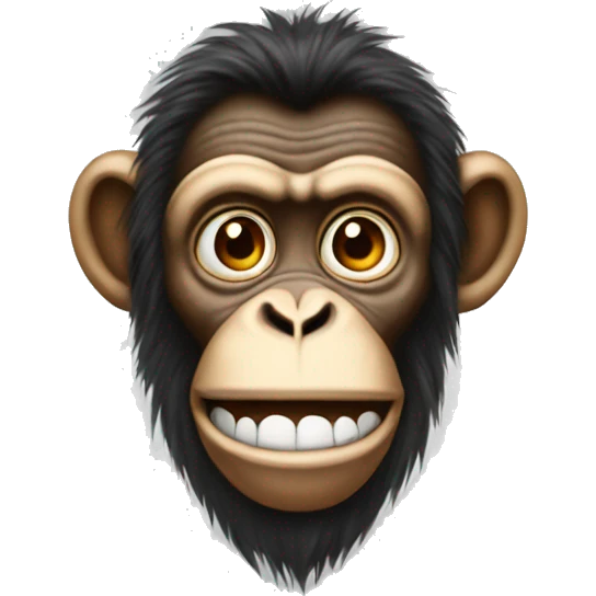 Monkey with a clown nose emoji