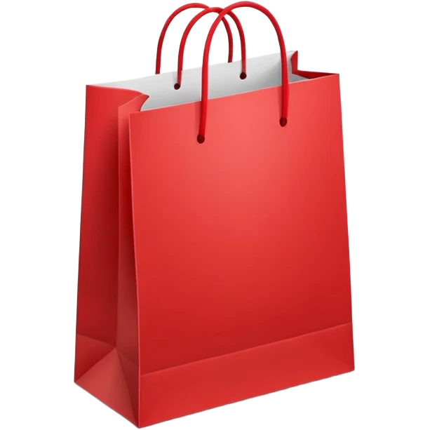 Red shopping bags  emoji
