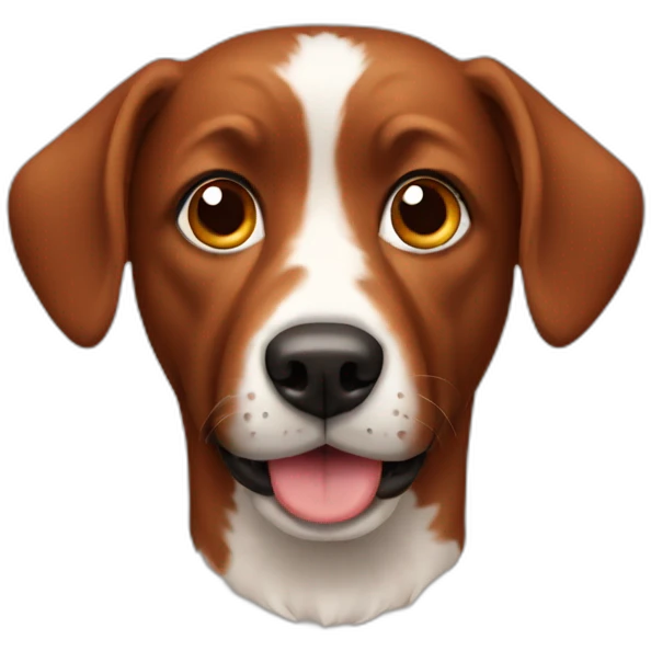 dog  reddish brown emoji