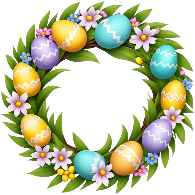 Easter wreath emoji