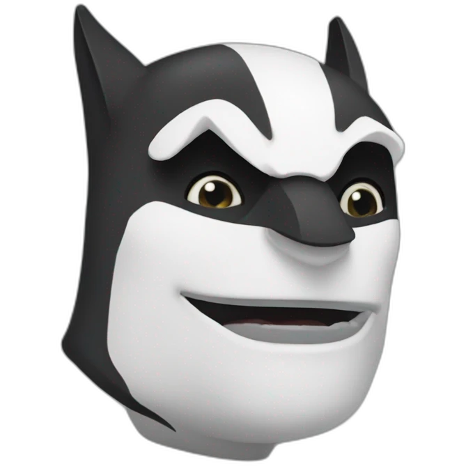 Une chèvre en Batman emoji