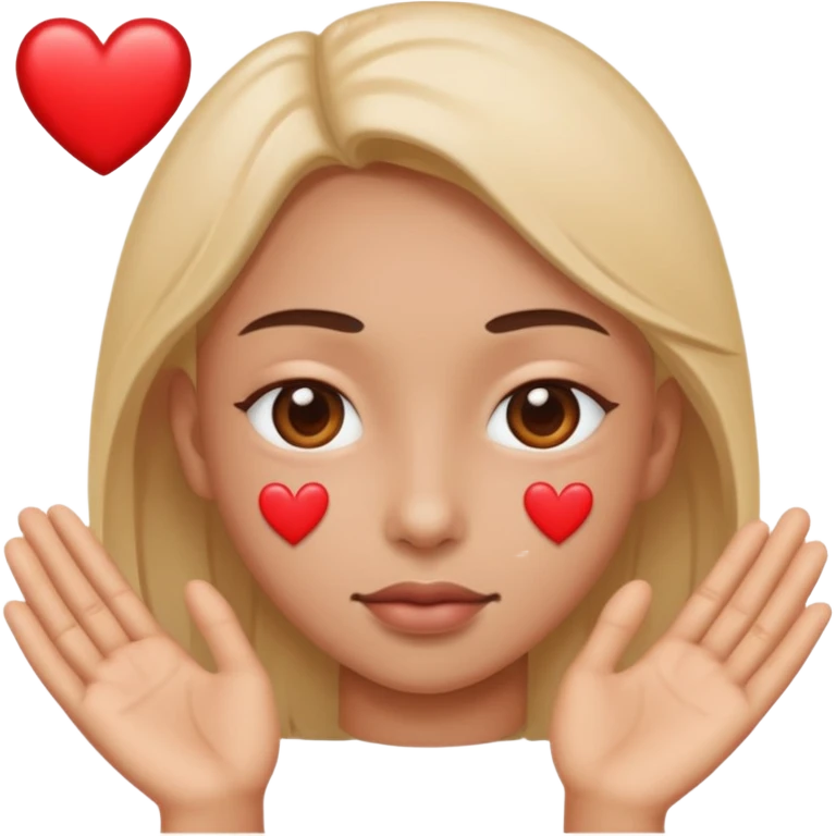 I just need these two emojis to be combined 🙄🥰. Like use this emoji: 🙄 but add the hearts surrounding it like this emoji: 🥰 emoji