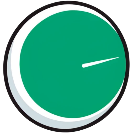 Beautiful Maya fresco-inspired message symbol, perfect circular elements, elegant geometric precision, refined dark green on white emoji
