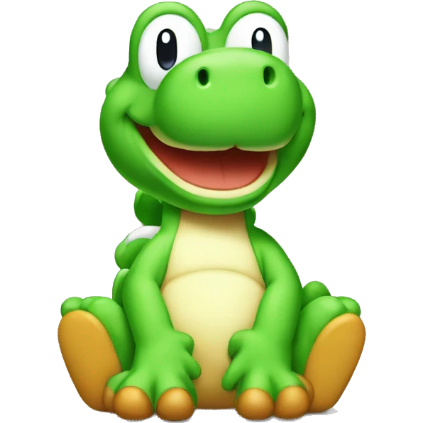 Baby yoshi from Mario emoji