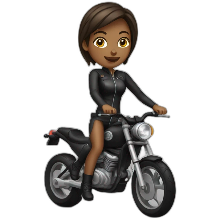 Woman bikergirl emoji