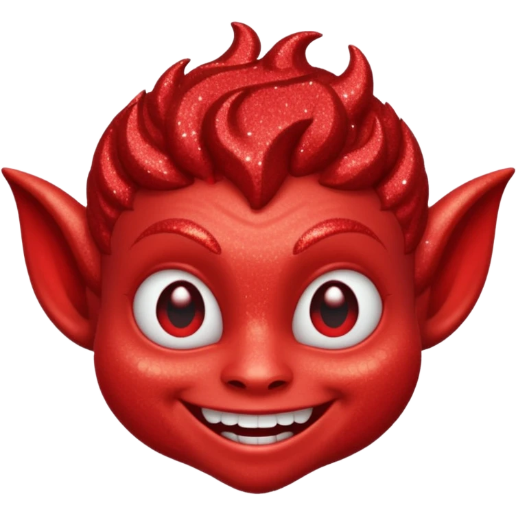 red glitter imp emoji