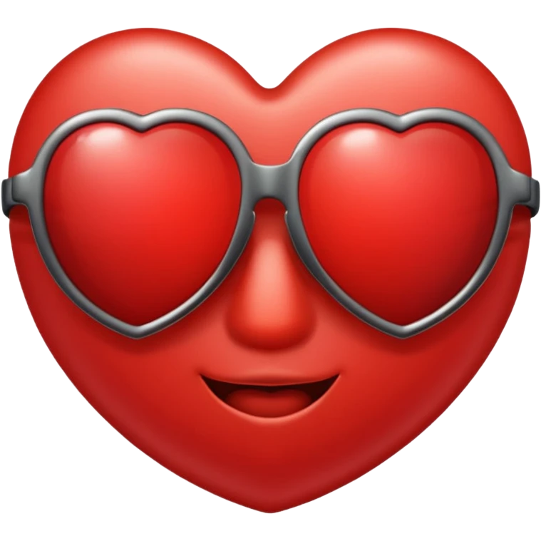 a heart with sunglasses emoji