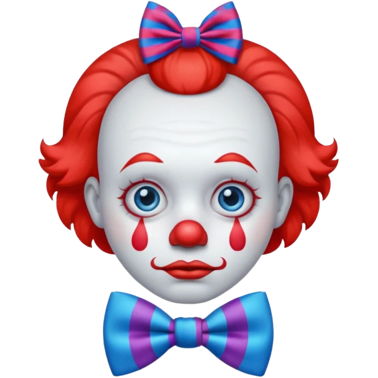 Sad clown emoji