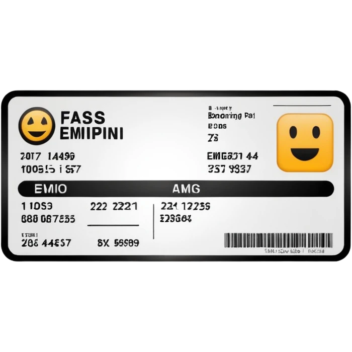 boarding pass emoji