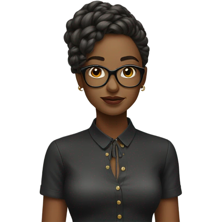 portrait of a stylish girl emoji