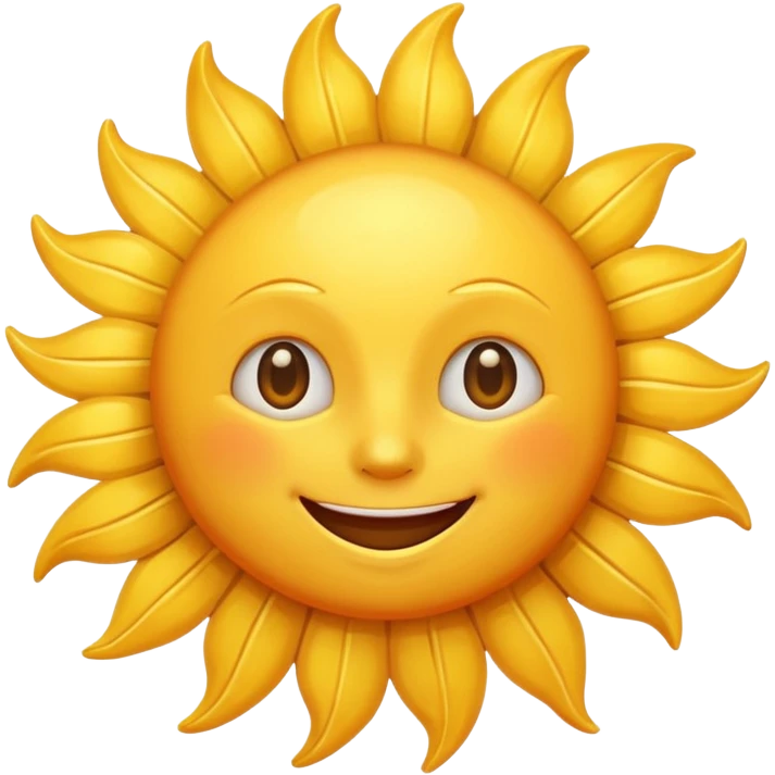 smiling sun emoji