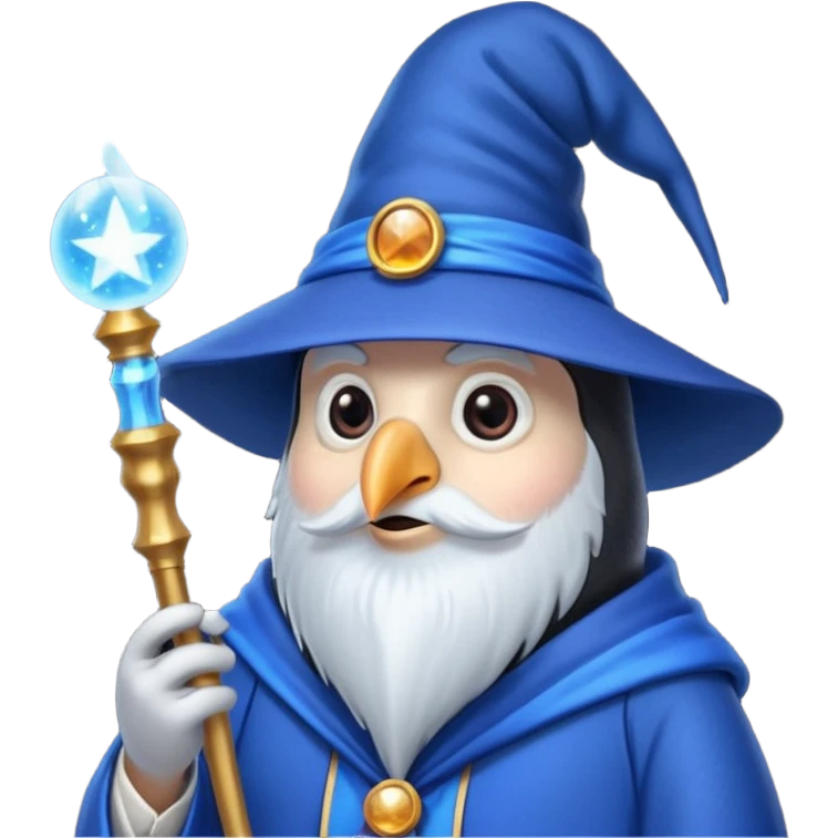 Penguin Wizard emoji