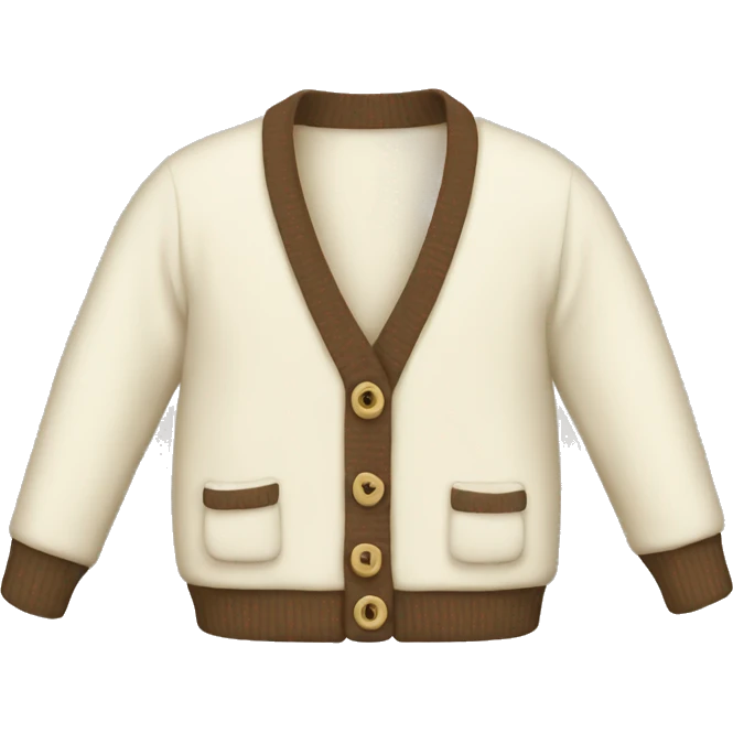Cream cardigan  emoji