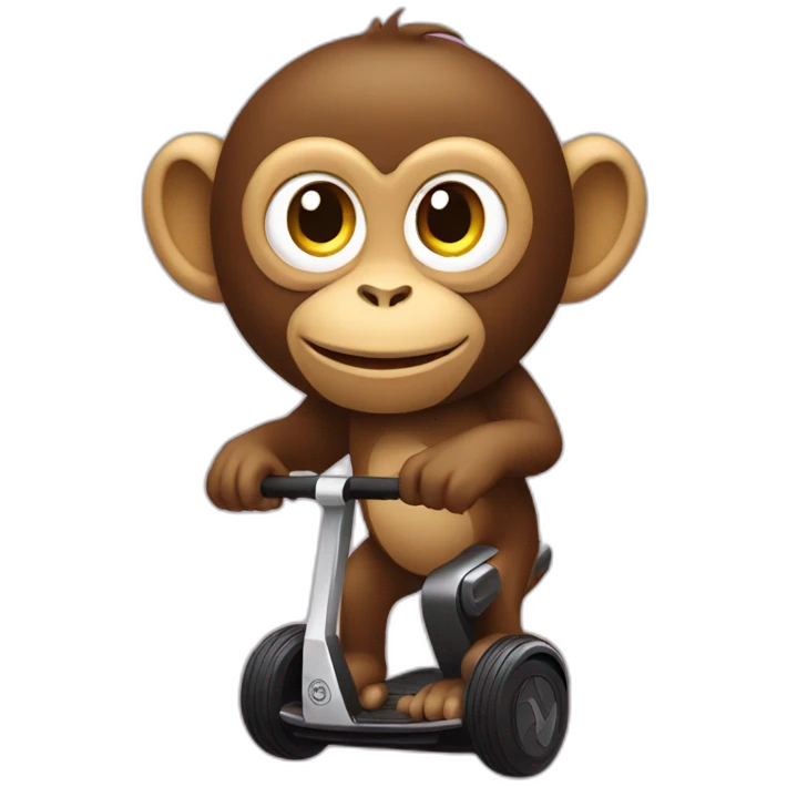 monkey on segway emoji