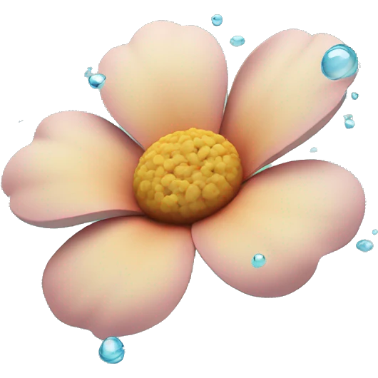Flowers in water emoji