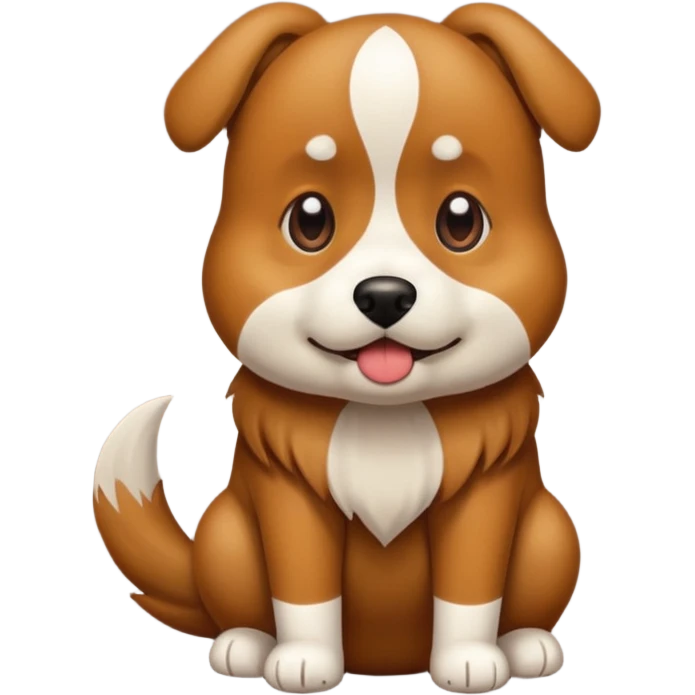 Dog shitting emoji