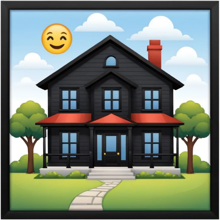 create skeuomorphism style, house for auction, emphasis on auction, it needs to be readable in 36 x36 pixels emoji
