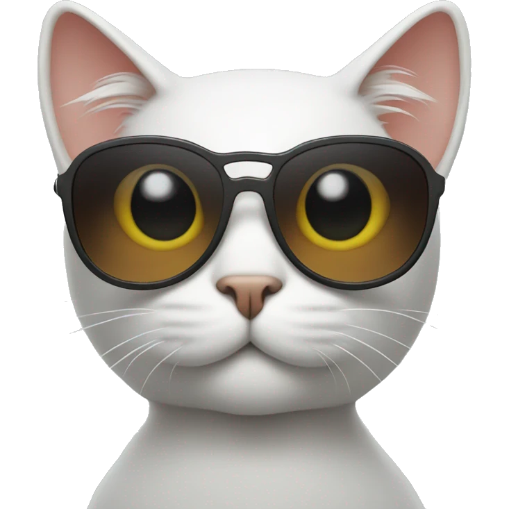 Cat standing wearing sunglasses  emoji