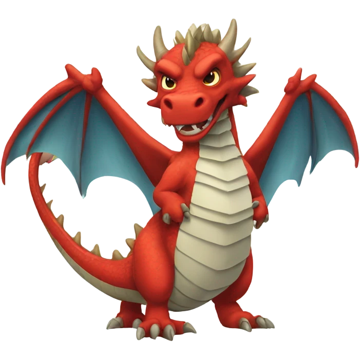 Red dragón emoji