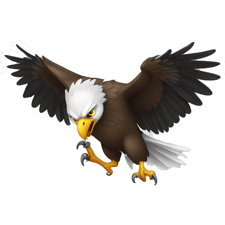 aggressive eagle emoji