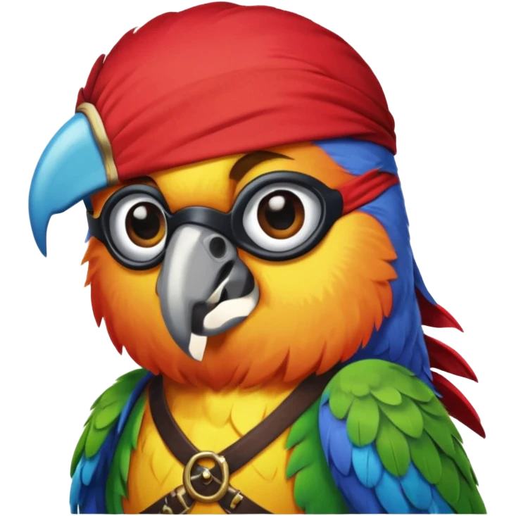 pirate and parrot emoji