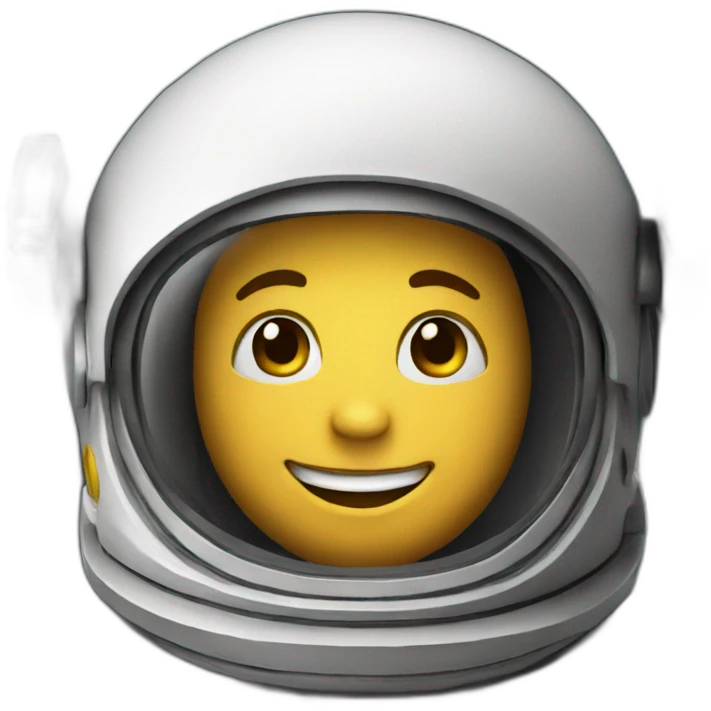 Happy astronaut emoji