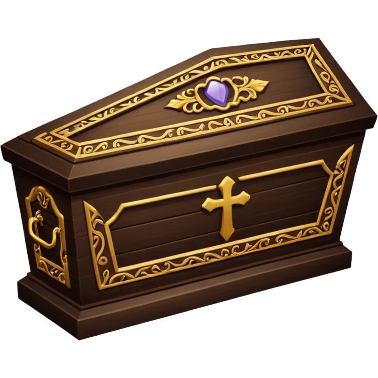 closed coffin emoji, no text emoji