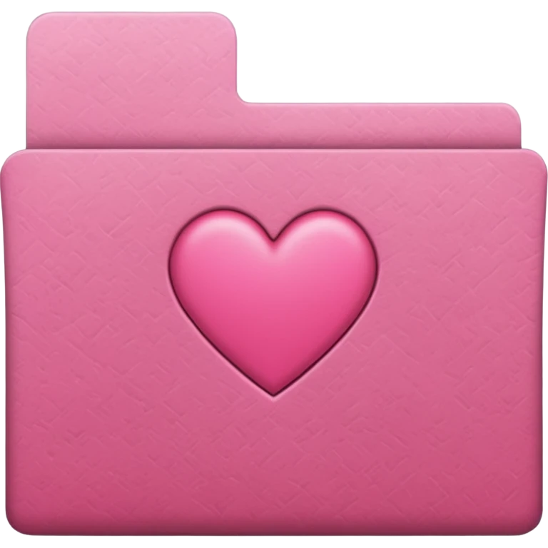 file folder pink with heart emoji