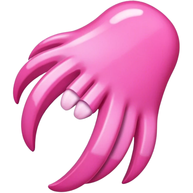 pink claw hair clip emoji