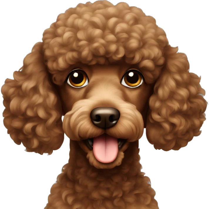 Brown Poodle emoji