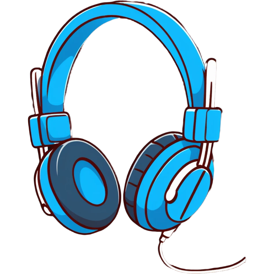 Smooth R&B songlist icon with headphones and soul vibes emoji