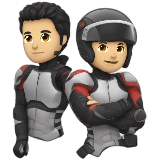 moto and grappler emoji