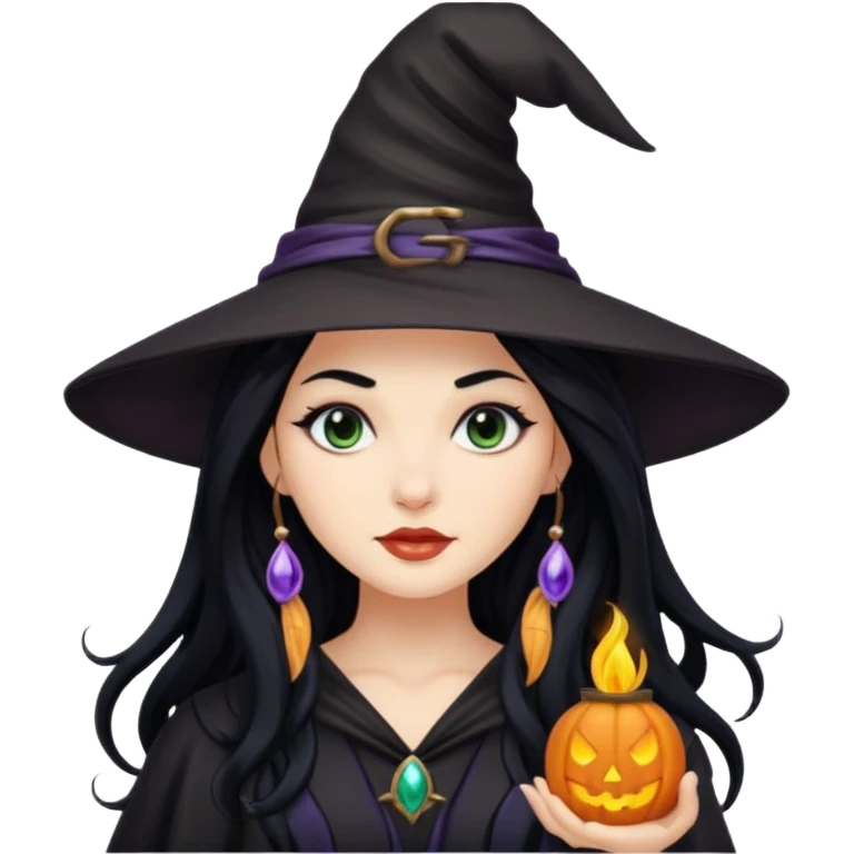 Pretty witchy woman emoji