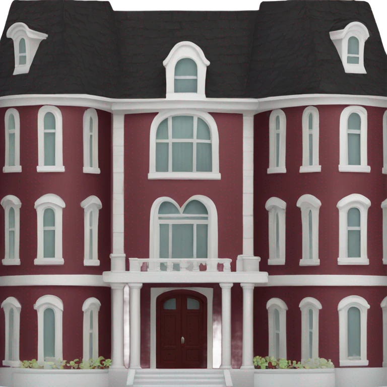 Big dark red mansion  emoji