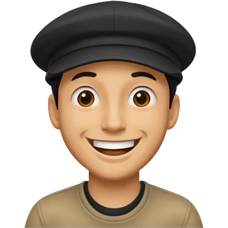 Dad joke dad with black cap emoji